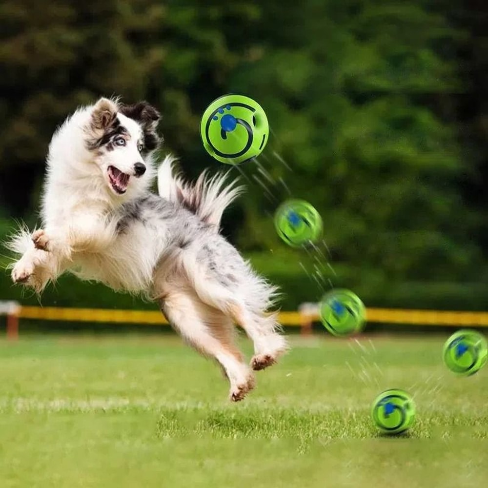 GiggleRoll Interactive Dog Toy Ball For Active Playtime 4