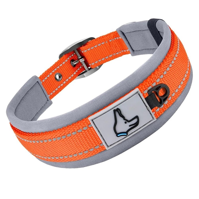 ComfortGuard Reflective Padded Dog Collar For Small Medium And Large Dogs 8