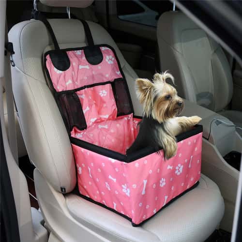 TravelGuard Portable Dog Car Seat Cover with Storage Pockets