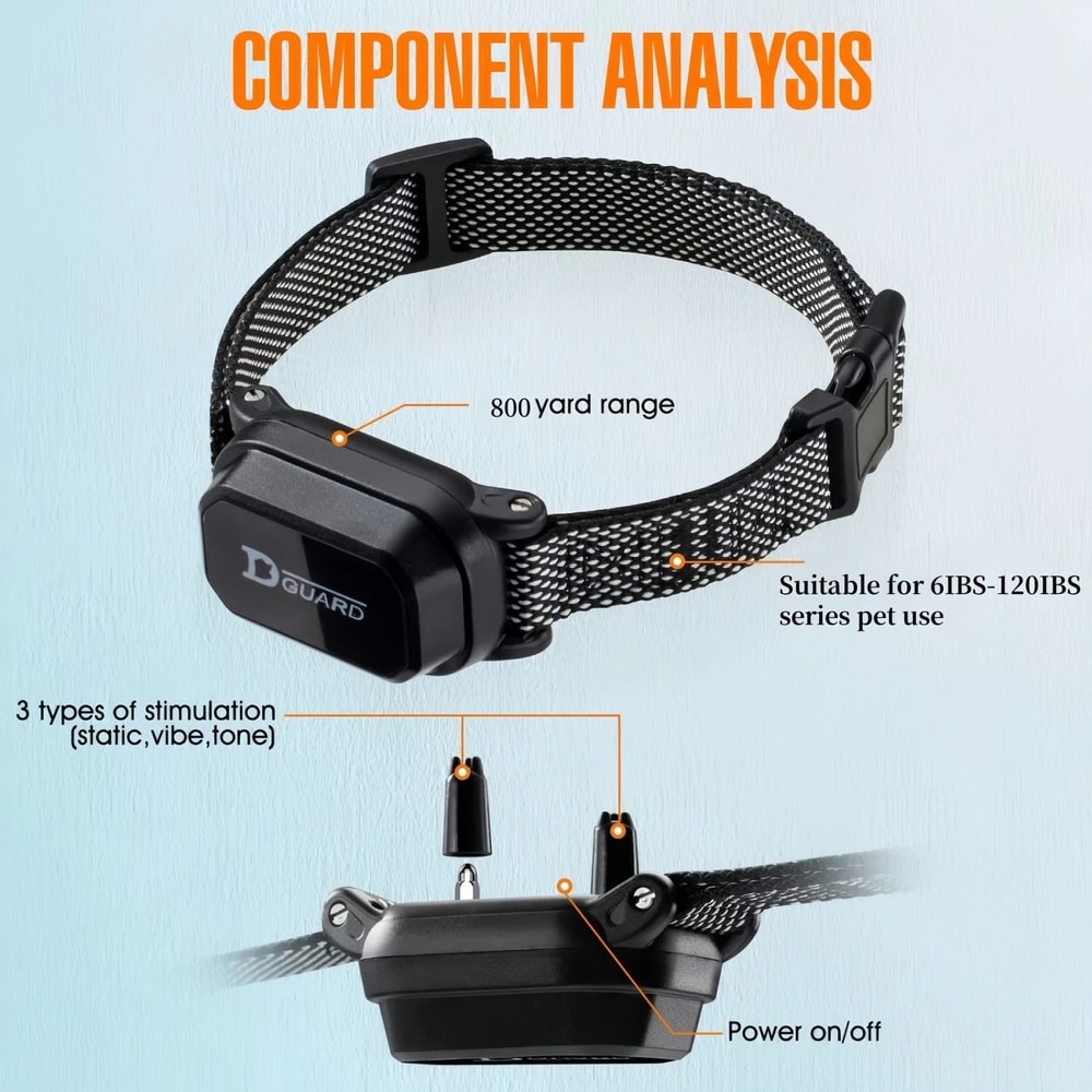SmartControl Waterproof Dog Training Collar With Remote And LCD Display 6