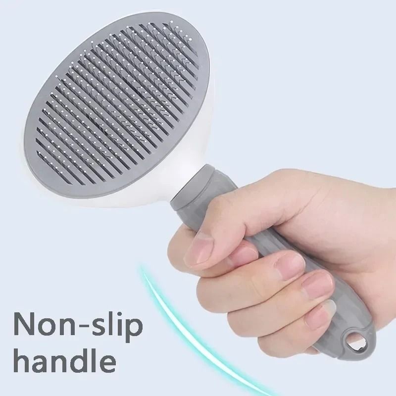 FurEase Self Cleaning Pet Hair Remover Brush For Dogs And Cats 8