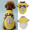 Slam 47 Breathable Dog Basketball Jersey Shirt 3