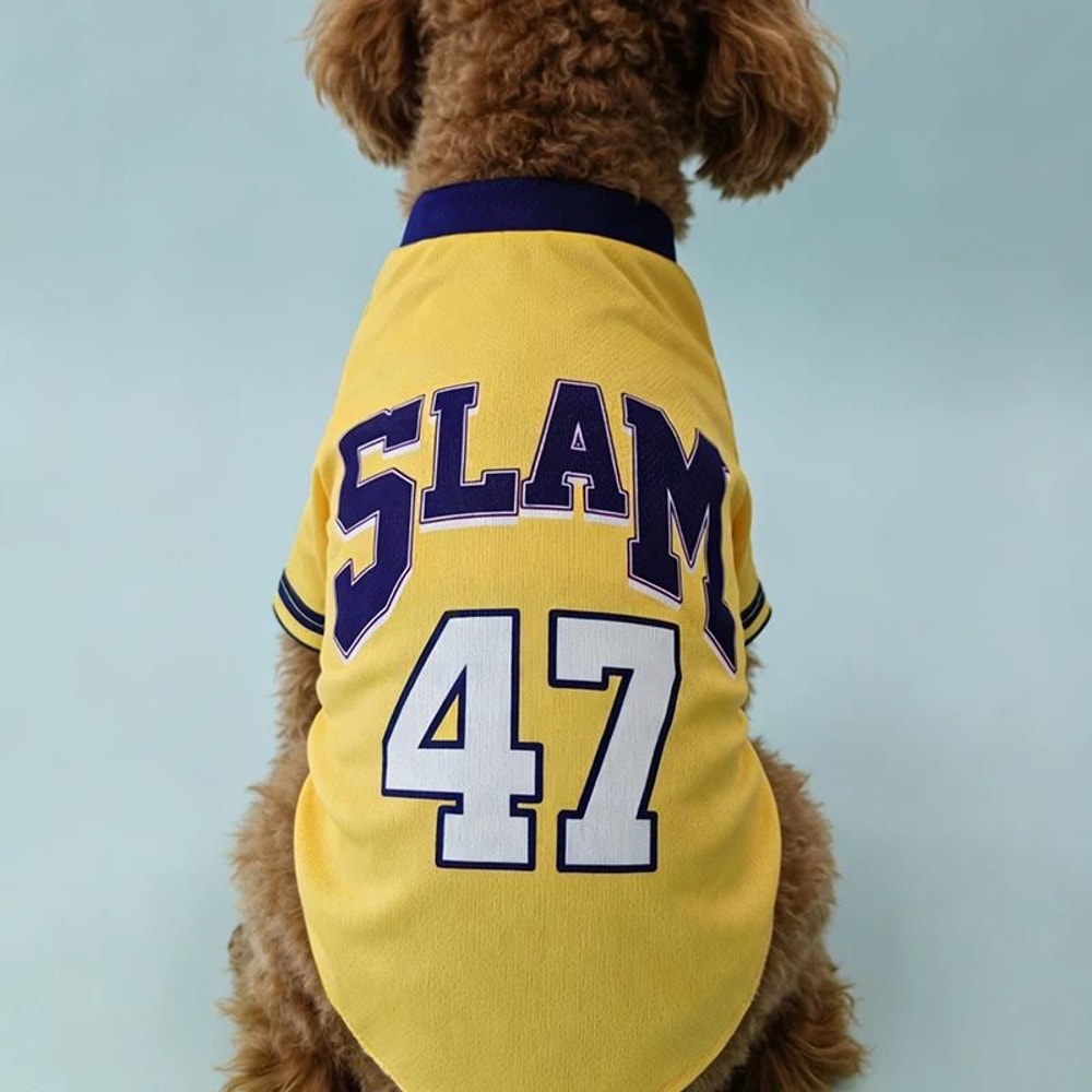 Slam 47 Breathable Dog Basketball Jersey Shirt 5