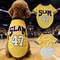 Slam 47 Breathable Dog Basketball Jersey Shirt 6