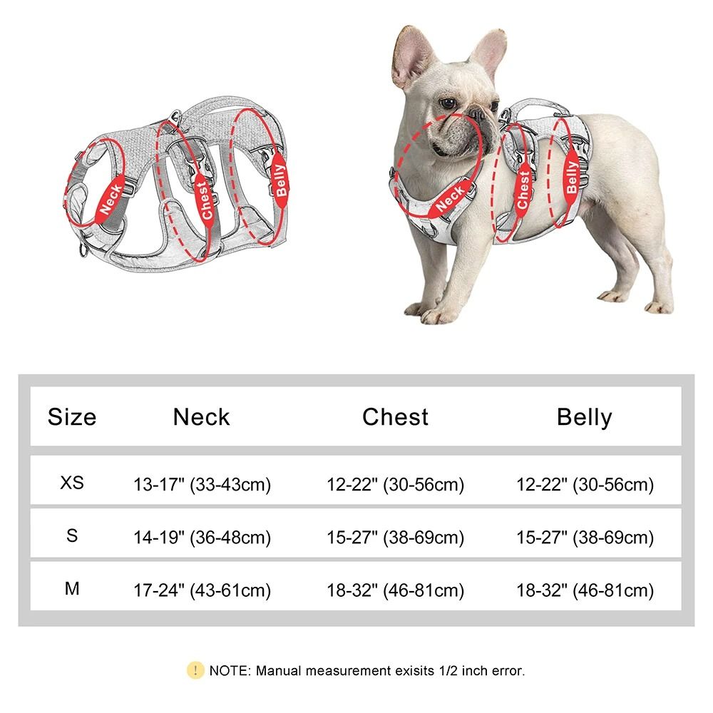 Escape Proof Reflective Nylon Dog Harness With Handle 4