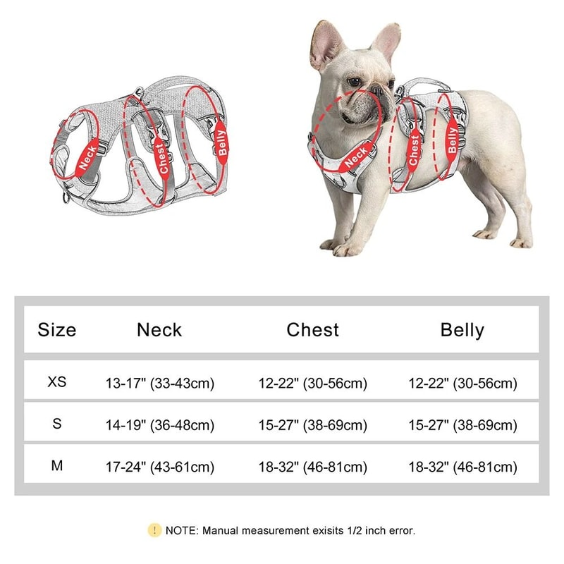 Escape Proof Reflective Nylon Dog Harness With Handle 4