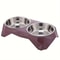 DuoServe Stainless Steel Pet Double Bowl For Dogs And Cats 4