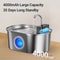 ROJECO Smart Cat Water Fountain Wireless Stainless Steel Pet Water Dispenser 7