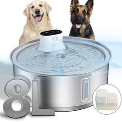 petavista smart dog water fountain wireless stainless steel pet water dispenser
