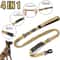 TrailGuard Reflective Tactical Dog Leash With Shock Absorbing Bungee And Car Seatbelt Clip 11