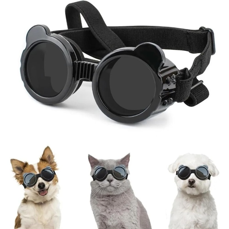 AdventureShield Dog Goggles Waterproof Windproof Pet Sunglasses For Small Dogs 0