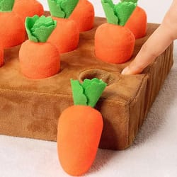 snifffun carrot dog snuffle mat interactive puzzle feeding toy