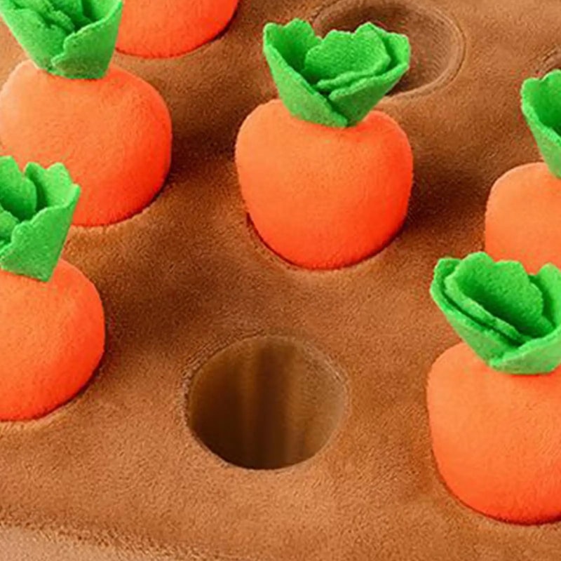 SniffFun Carrot Dog Snuffle Mat Interactive Puzzle Feeding Toy 6