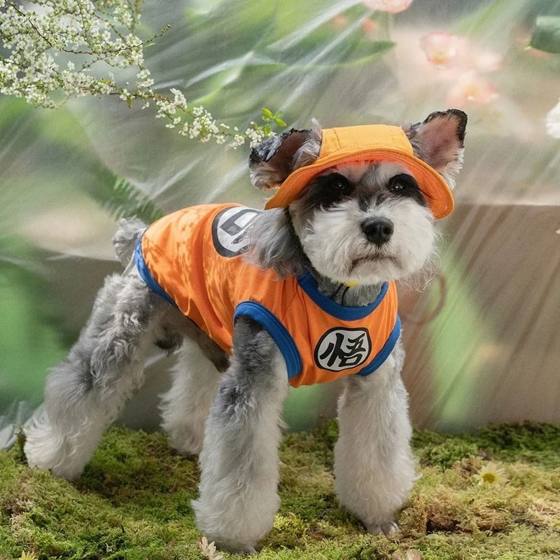 Goku Style Pet Vest Shirt For Small Dogs And Cats 4