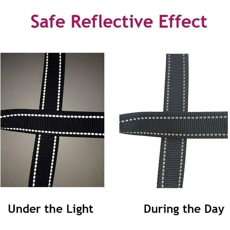 NightSafe Reflective Pet Training Leash For Dogs And Cats 13