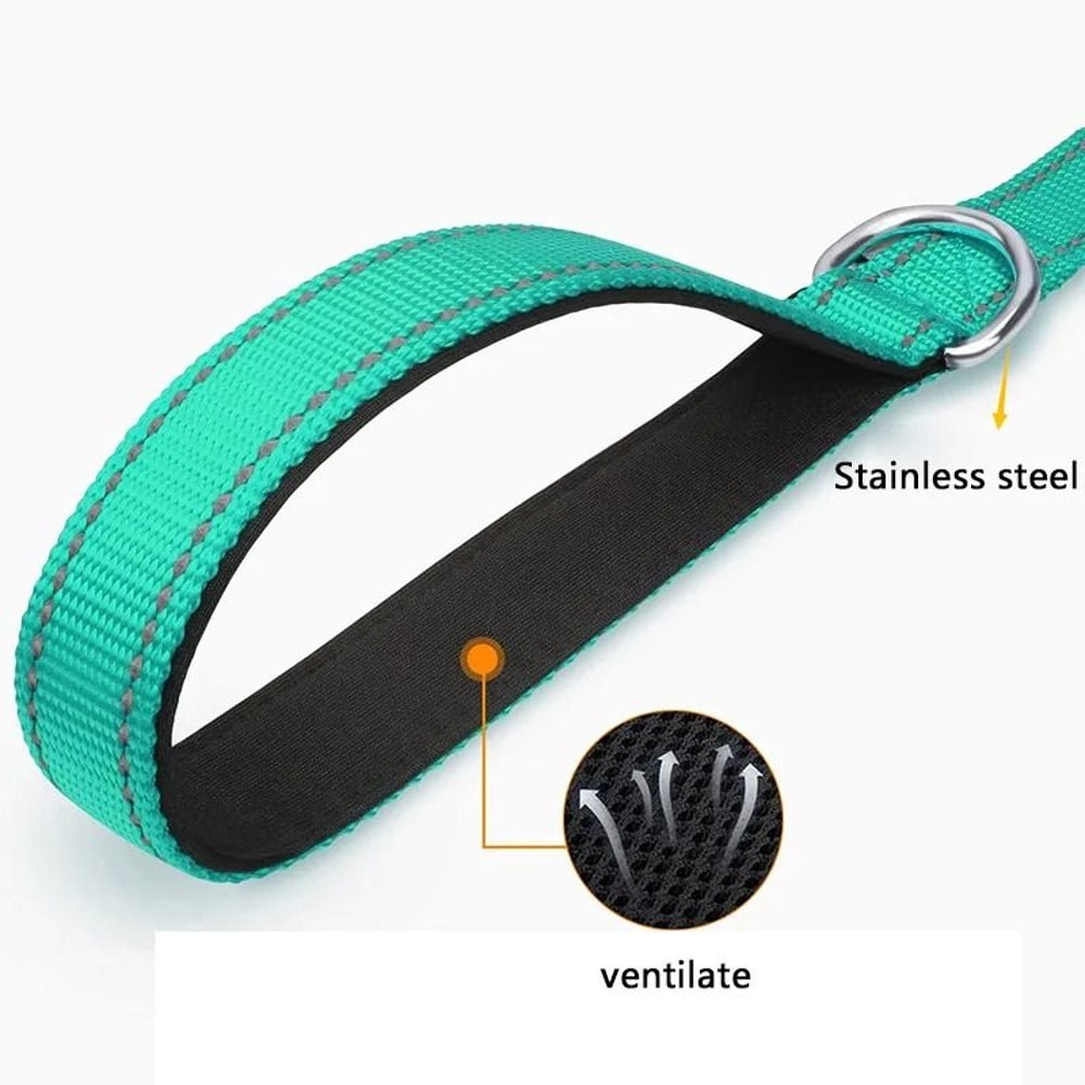 NightSafe Reflective Pet Training Leash For Dogs And Cats 14