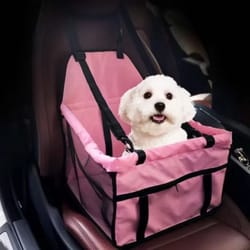foldable dog car seat cover travel hammock with safety harness for cats and dogs