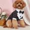 Formal Dog Wedding Suit With Bow Tie For Small Dogs And Cats 0