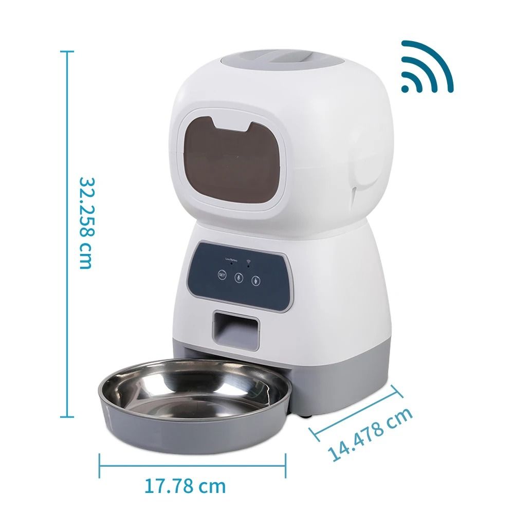 Smart Automatic Pet Feeder WiFi Timed Food Dispenser For Cats And Dogs 3