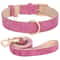 Soft Padded Dog Collar Leash Set Adjustable PU Leather Lead For Small And Medium Dogs 12