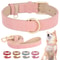 Soft Padded Dog Collar Leash Set Adjustable PU Leather Lead For Small And Medium Dogs 21