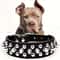 Adjustable Spike Dog Collar PU Leather Punk Rivet Collar For Small Dogs And Cats 1