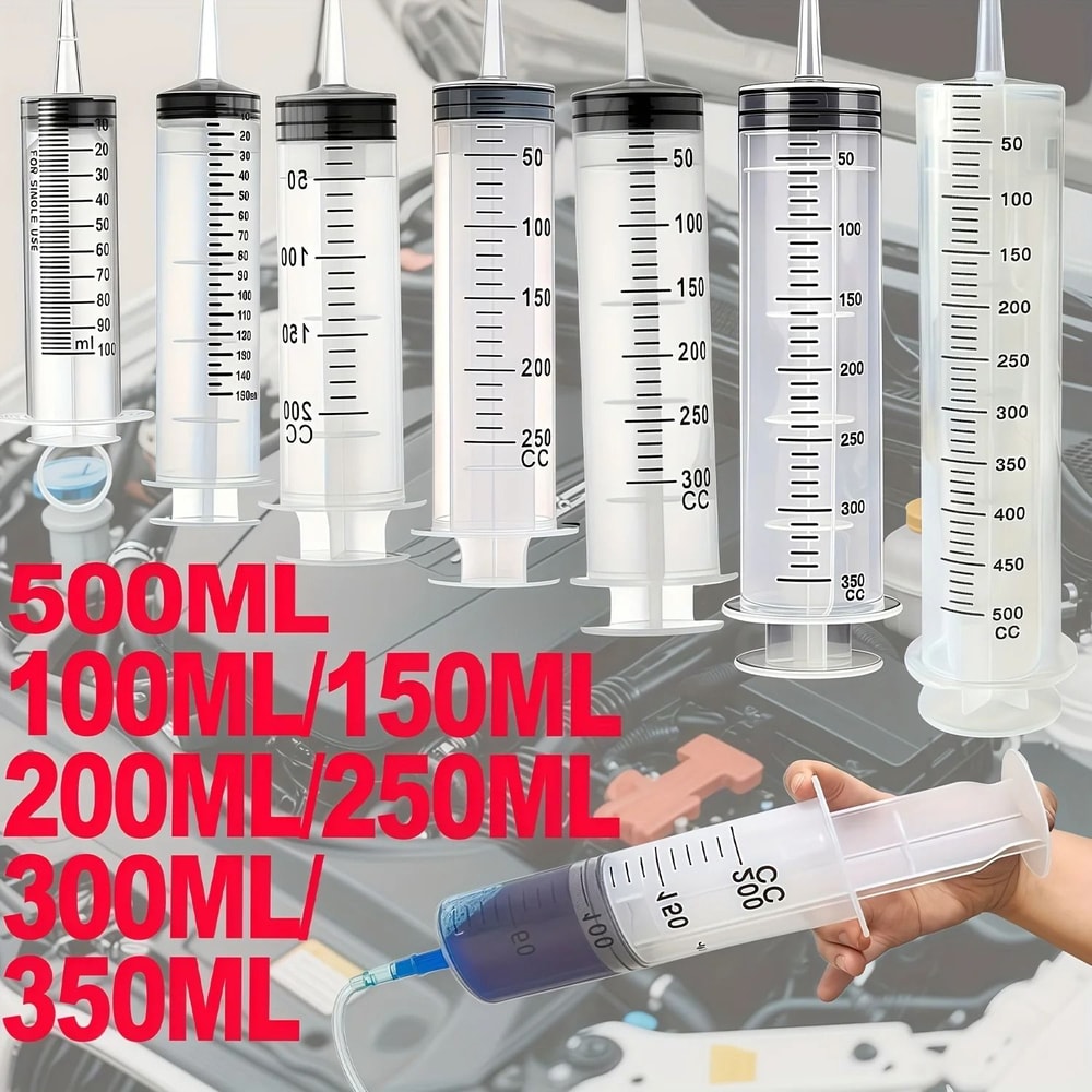 Portable Fluid Transfer Syringe Kit Car Water Suction And Injection Tool Set 0