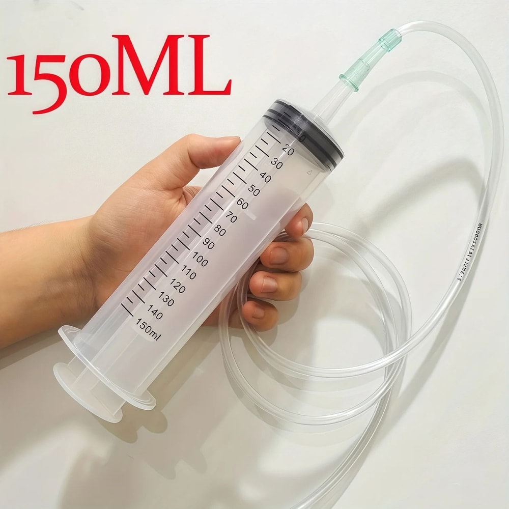 Portable Fluid Transfer Syringe Kit Car Water Suction And Injection Tool Set 2