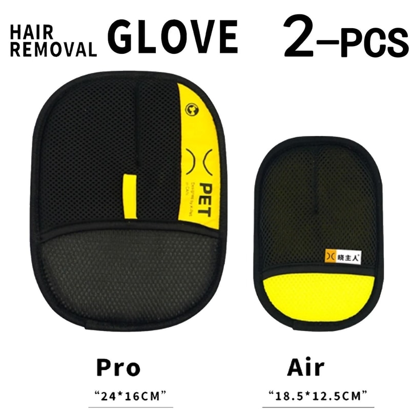 Reusable Pet Hair Remover Gloves Electrostatic Grooming Glove With Lint Roller Brush 4