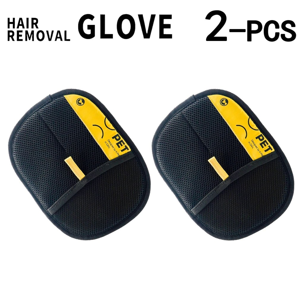 Reusable Pet Hair Remover Gloves Electrostatic Grooming Glove With Lint Roller Brush 2