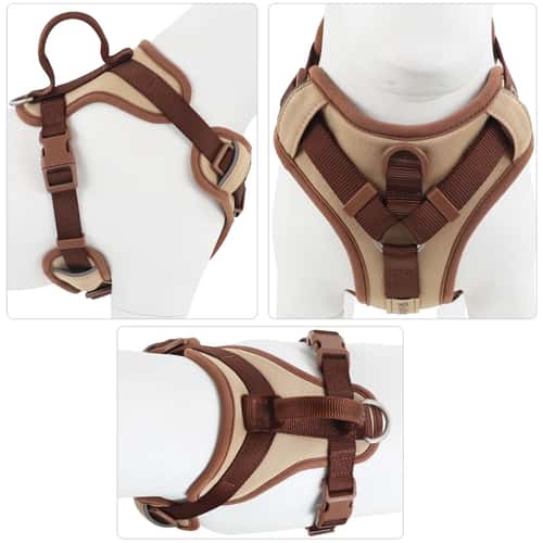 Luxury No Pull Dog Harness Adjustable Personalized Chest Strap for Small and Large Dogs