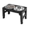 Adjustable Elevated Dog Feeder With Double Stainless Steel Food And Water Bowls 1