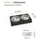 Adjustable Elevated Dog Feeder With Double Stainless Steel Food And Water Bowls 3