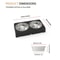 Adjustable Elevated Dog Feeder With Double Stainless Steel Food And Water Bowls 3