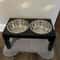 Adjustable Elevated Dog Feeder With Double Stainless Steel Food And Water Bowls 4