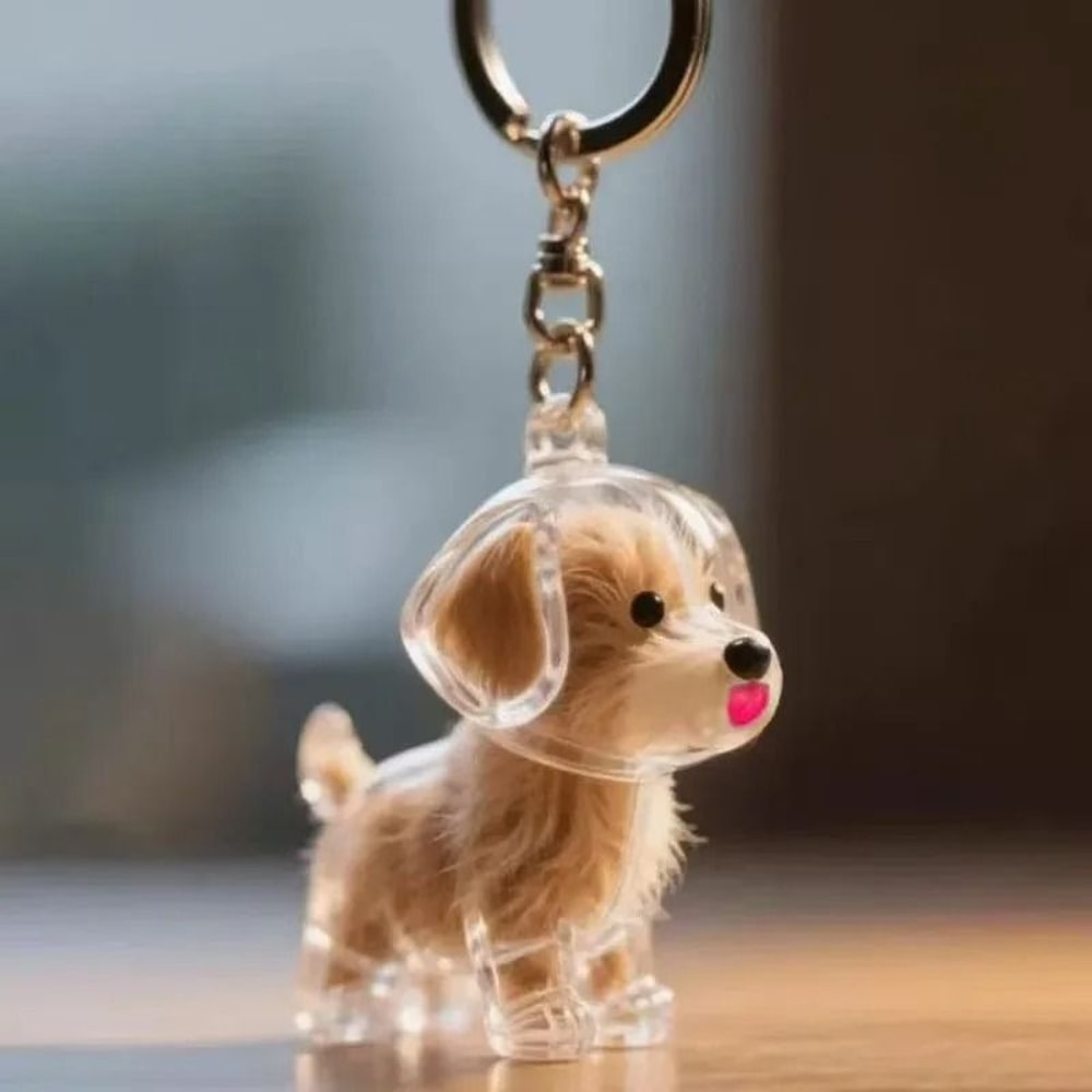 Personalized Pet Hair Keepsake Keychain Memory Pendant For Bags And Car Keys 6
