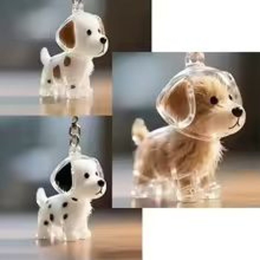 Personalized Pet Hair Keepsake Keychain Memory Pendant For Bags And Car Keys 20