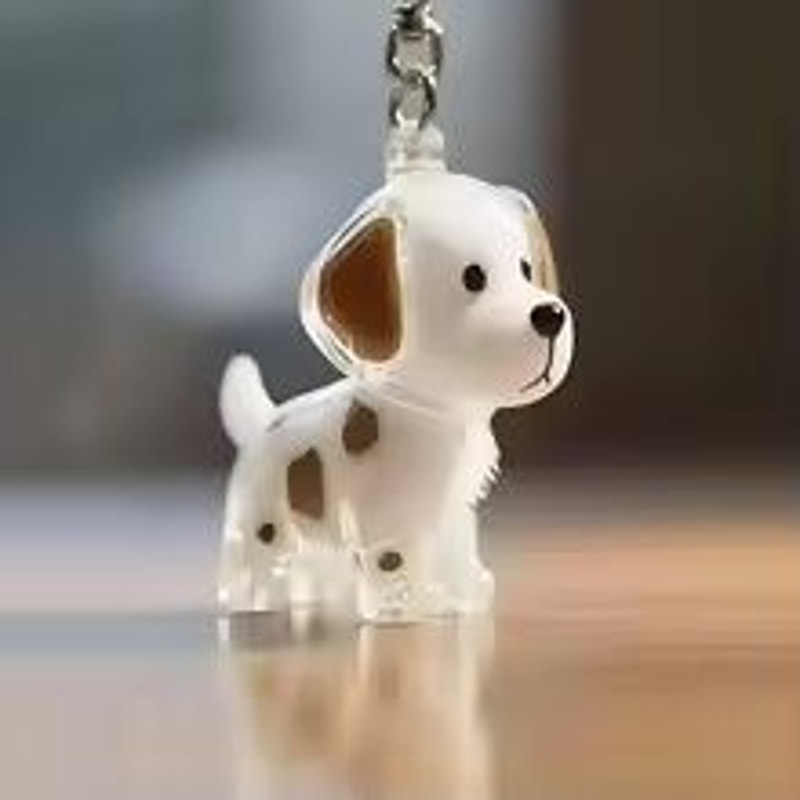 Personalized Pet Hair Keepsake Keychain Memory Pendant For Bags And Car Keys 8