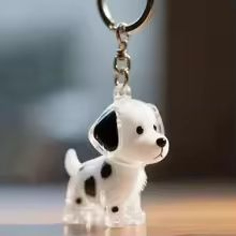 Personalized Pet Hair Keepsake Keychain Memory Pendant For Bags And Car Keys 14