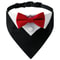 Formal Dog Bow Tie Collar Adjustable Tuxedo Bandana For Weddings And Parties 3