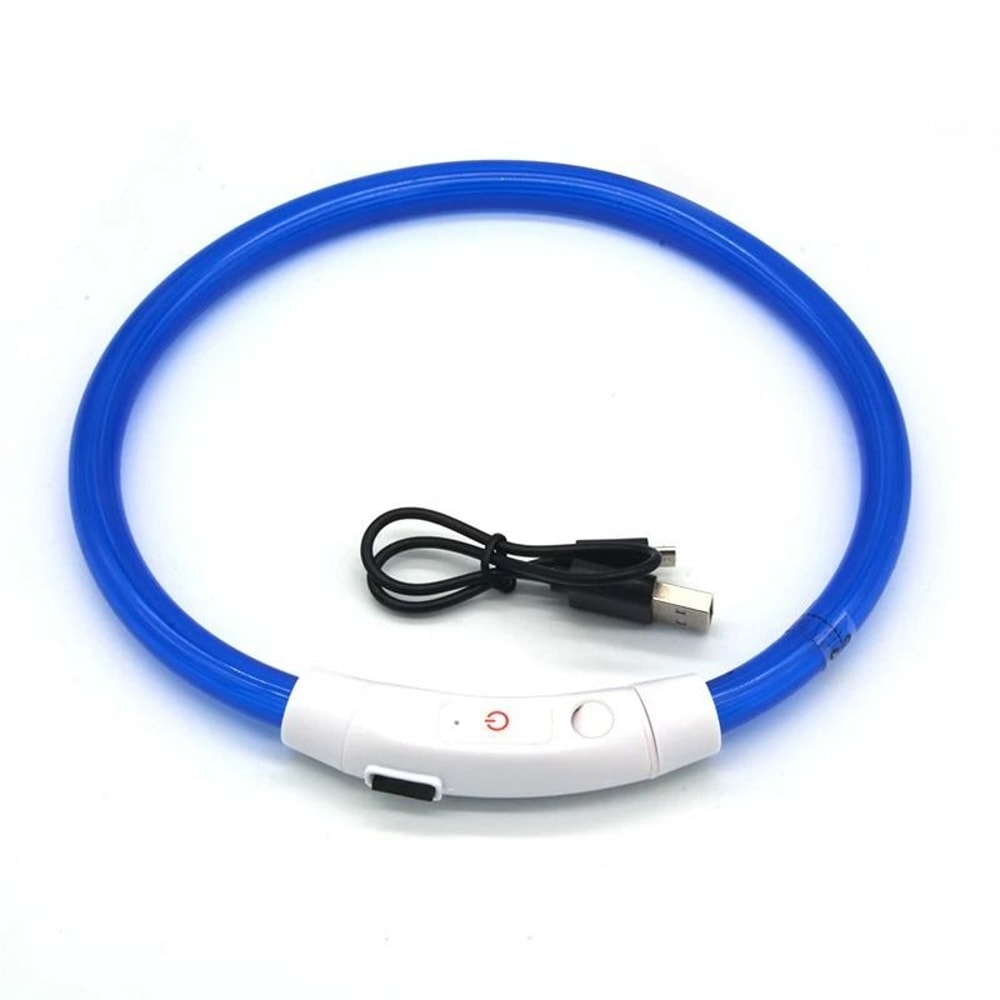 Rechargeable LED Dog Collar Glowing Night Safety Collar For Dogs 5