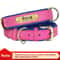 Customized Personalized Dog Collar Soft Padded PU Leather Collar With Engraved Nameplate 8