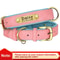 Customized Personalized Dog Collar Soft Padded PU Leather Collar With Engraved Nameplate 7