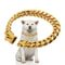 Luxury Metal Dog Collar Stainless Steel Cuban Link Chain Collar For Small Medium And Large Dogs 6