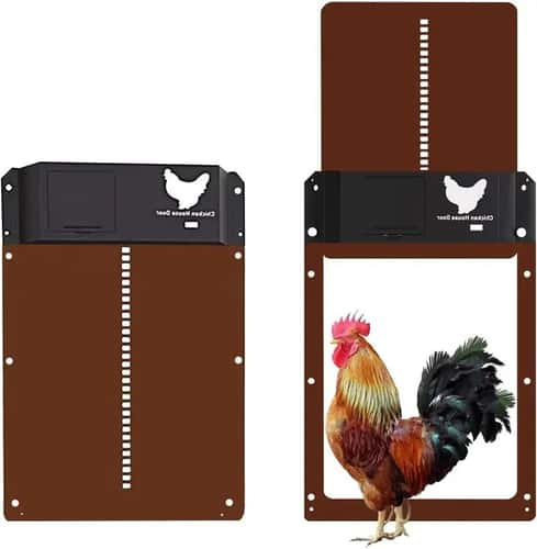 Automatic Chicken Coop Door Battery Powered Light Sensor Opener for Poultry Houses