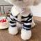 Fashion Dog Striped Shirt Breathable Cooling Pet T Shirt With Collar Style Design 5