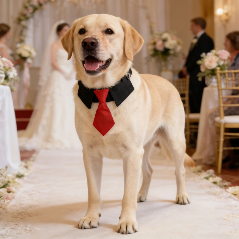 Formal Dog Wedding Collar Stylish Necktie Suit Accessory For Small Medium And Large Dogs 11
