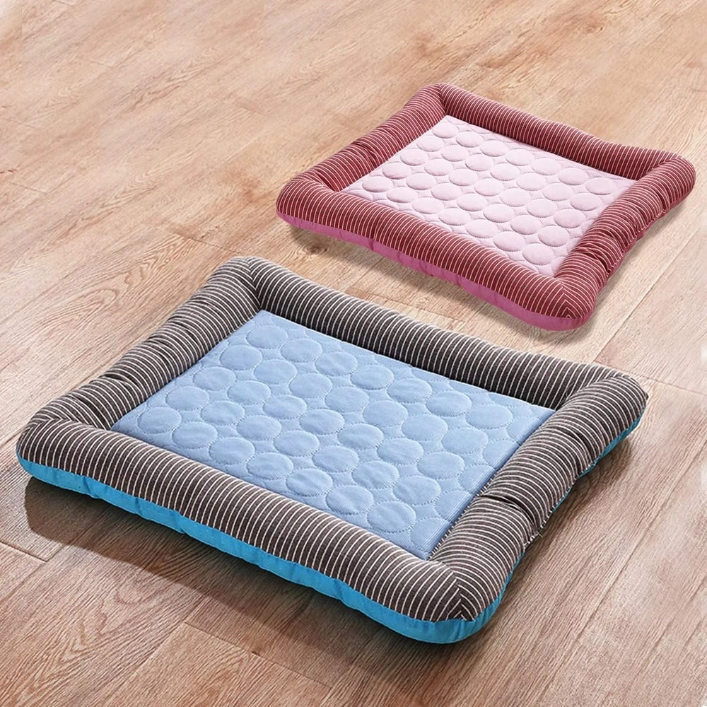 Breathable Pet Cooling Mat Soft Ice Silk Summer Bed For Dogs And Cats 0