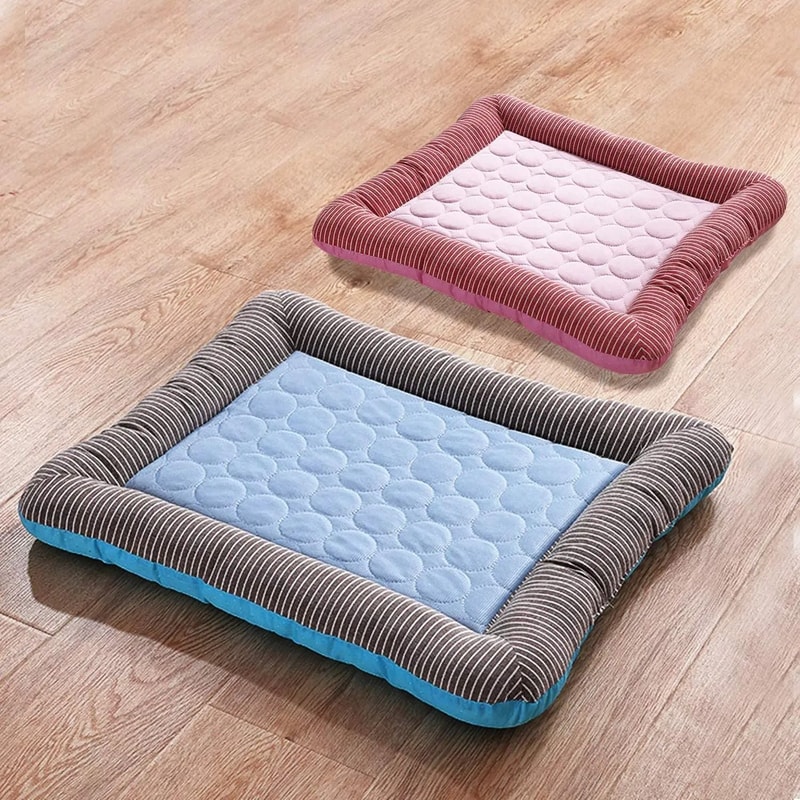 Breathable Pet Cooling Mat Soft Ice Silk Summer Bed For Dogs And Cats 0