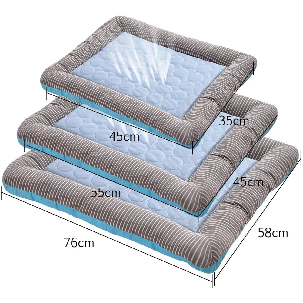 Breathable Pet Cooling Mat Soft Ice Silk Summer Bed For Dogs And Cats 3